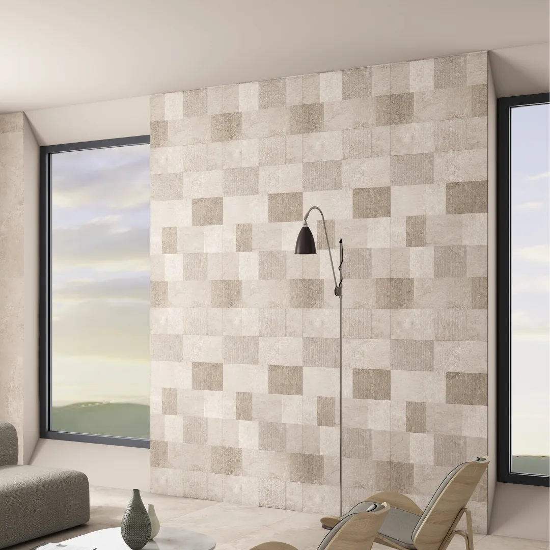 Exotica Bliss Sand, vitrified wall tile for exterior walls